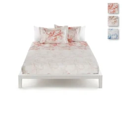 Completo Lenzuola Madonnina Di Zucchi In Satin Matrimoniale Due Piazze U226