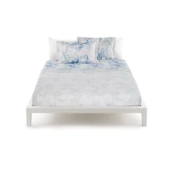 Completo Lenzuola Madonnina Di Zucchi In Satin Matrimoniale Due Piazze U226 -Articoli Per La Casa completo lenzuola zucchi madonnina raso di cotone matrimoniale blu