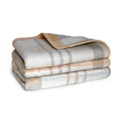 Coperta Jacquard In Misto Lana Scozia - Dimensioni Varie Z579 -Articoli Per La Casa coperta in misto lana scozia dimensioni varie beige 9