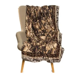 Coperta Plaid Animalier Di Laura Biagiotti In Velluto - Dimensioni Varie J081