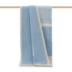 Coperta Misto Lana Lanerossi Marzotto Matrimoniale Art. Ischia P764 -Articoli Per La Casa coperta misto lana lanerossi marzotto ischia azzurro