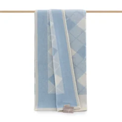 Coperta Misto Lana Lanerossi Marzotto Matrimoniale Due Piazze Art. Capri P695 -Articoli Per La Casa coperta misto lana lanerossi matrimoniale capri azzurro 4