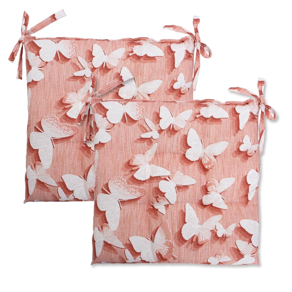 Coppia Cuscini Coprisedia Farfalle Di Morbidissimi 40x40 Cm W115 4 Coppia Cuscini Coprisedia Farfalle Di Morbidissimi 40x40 Cm W115 - immagine 4