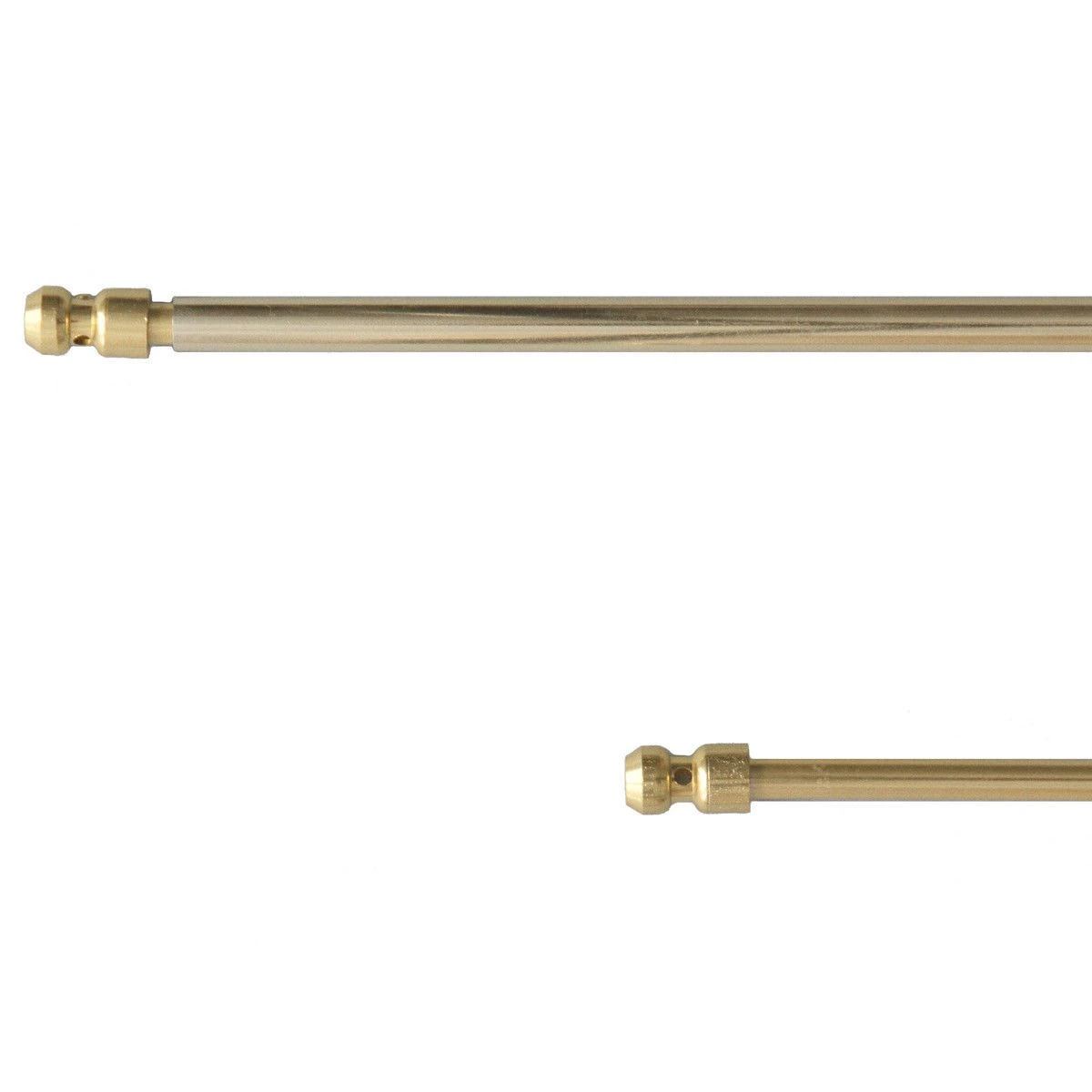 Coppia Bastoncini A Pressione In Alluminio Regolabili Da 60 A 90 Cm Oro R989
