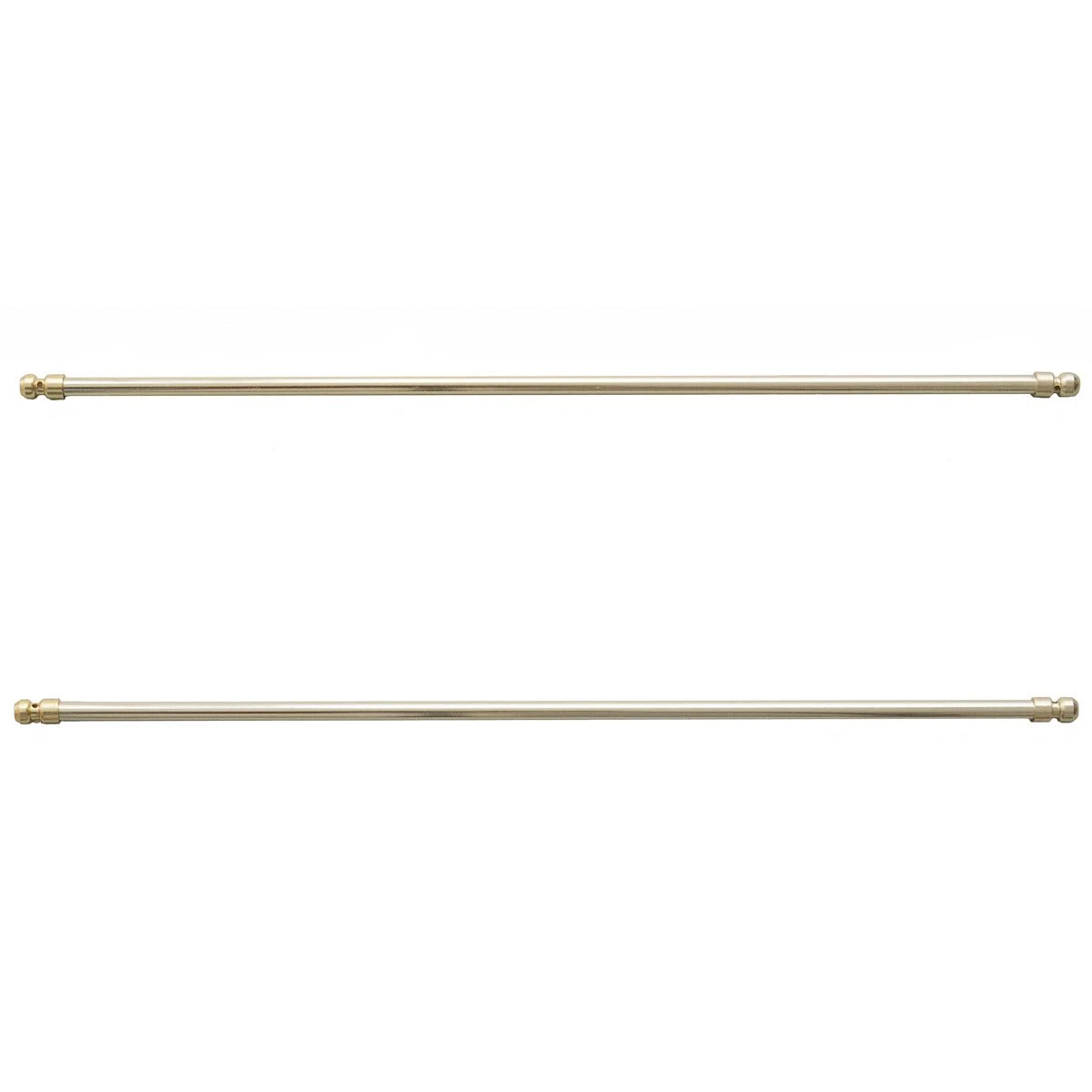 Coppia Bastoncini A Pressione In Alluminio Regolabili Da 60 A 90 Cm Oro R989 - immagine 2