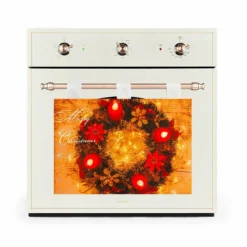 Copriforno Natalizio Ghirlanda Con Luci A Led E Musica Z638