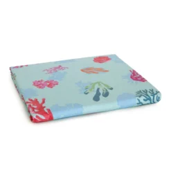 Copriletto Leggero Coralli Di Novia In Panama Di Cotone - Dimensioni Varie U543 -Articoli Per La Casa copriletto coralli di novia panama di cotone azzurro 2