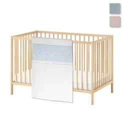 Copriletto Leggero Per Lettino Baby 0169 In Piquet Ricamato A Mano Y596