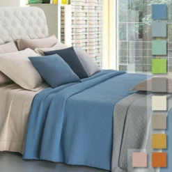 Copriletto Leggero Happy Morbidissimi In Piquet Di Cotone, Dimensioni Varie V887