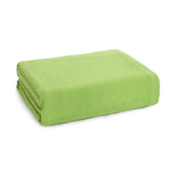 Copriletto Leggero Happy Morbidissimi In Piquet Di Cotone, Dimensioni Varie V887 -Articoli Per La Casa copriletto leggero happy di morbidissimi piquet puro cotone verde 3