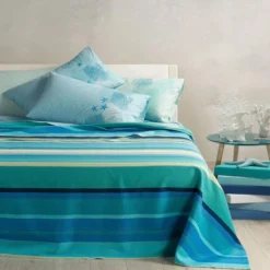 Copriletto Leggero Ibiza Di Caleffi In Piquet - Dimensioni Varie K163 -Articoli Per La Casa copriletto leggero ibiza di caleffi in piquet oceano 7