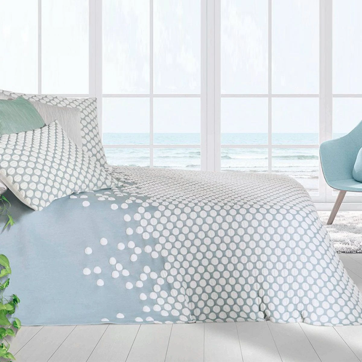 Copriletto Leggero Jacquard Set Point Di Manterol Matrimoniale K073 3 Copriletto Leggero Jacquard Set Point Di Manterol Matrimoniale K073 - immagine 3