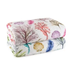 Copriletto Trapuntato Coral Beach Di Mirabello Percalle Matrimoniale K274