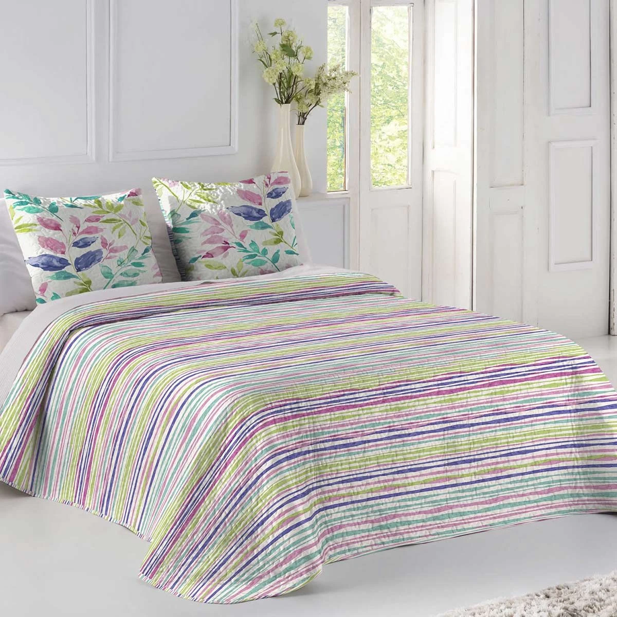 Copriletto Trapuntato Corina Boutis Per Letto Matrimoniale W898 3 Copriletto Trapuntato Corina Boutis Per Letto Matrimoniale W898 - immagine 3