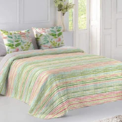 Copriletto Trapuntato Corina Boutis Per Letto Matrimoniale W898 9 Copriletto Trapuntato Corina Boutis Per Letto Matrimoniale W898 -Articoli Per La Casa copriletto trapuntato corina boutis per letto matrimoniale verde 2 1