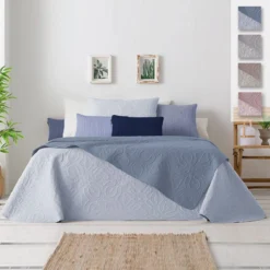 Copriletto Trapuntato Summer Soft 003 Bicolore Matrimoniale K063