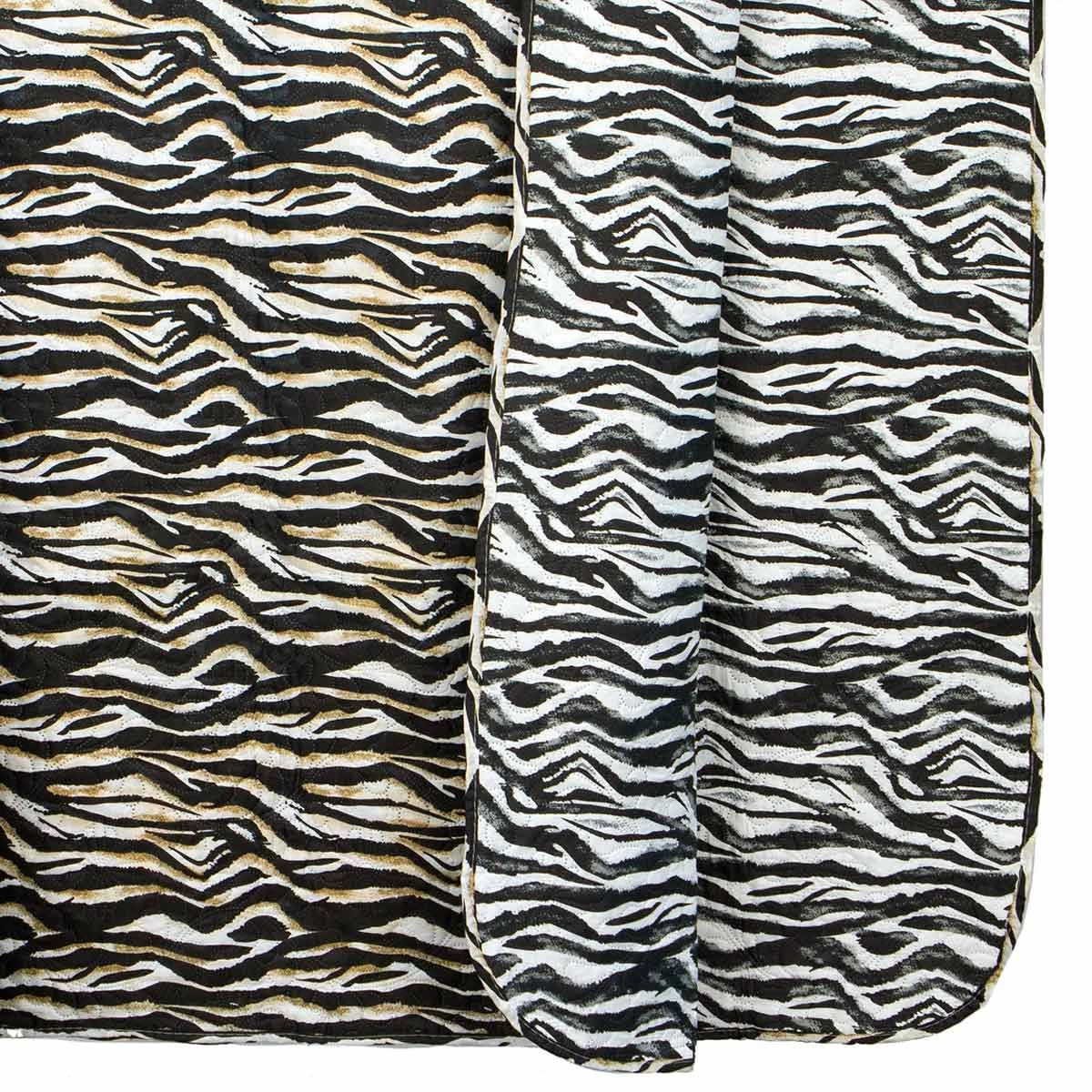 Copriletto Trapuntato Trapuntino Glamour Zebrato Matrimoniale J464 2 Copriletto Trapuntato Trapuntino Glamour Zebrato Matrimoniale J464 - immagine 2