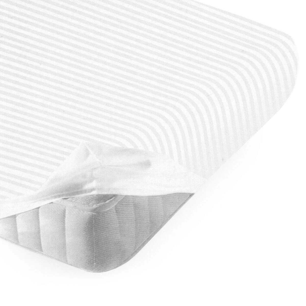 Coprimaterasso In Cotone Rigato Con Angoli - Dimensioni Varie Y995 1 Coprimaterasso In Cotone Rigato Con Angoli - Dimensioni Varie Y995