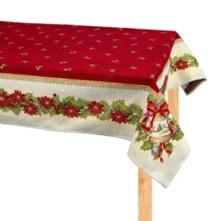 Copritavolo Tovaglia Natalizio Bells In Gobelin - Dimensioni Varie K897