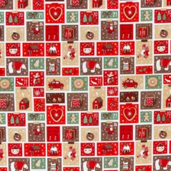 Cotone Natalizio Al Metraggio Advent Per Cucito Creativo Altezza 145 Cm J530 -Articoli Per La Casa cotone natalizio al metraggio advent per cucito creativo altezza 145 cm