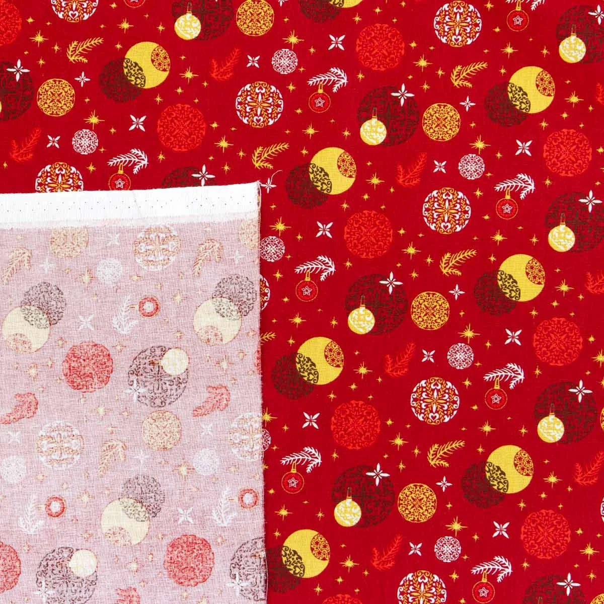 Cotone Natalizio Al Metraggio Kugeln Per Cucito Creativo Altezza 145 Cm J529 2 Cotone Natalizio Al Metraggio Kugeln Per Cucito Creativo Altezza 145 Cm J529 - immagine 2