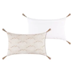Cuscino Arredo Achillea Rettangolare 30x50 Cm W981 -Articoli Per La Casa cuscino arredo achillea beige rettangolare 30x50 cm con nappe in juta 3