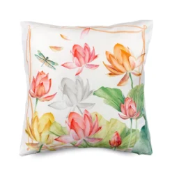 Cuscino Arredo Fior Di Loto Di Randi In Raso 45x45 Cm J347