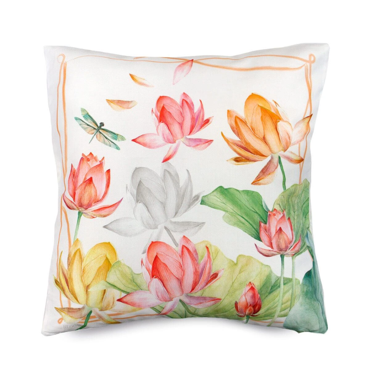 Cuscino Arredo Fior Di Loto Di Randi In Raso 45x45 Cm J347 1 Cuscino Arredo Fior Di Loto Di Randi In Raso 45x45 Cm J347