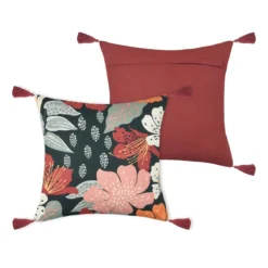 Cuscino Arredo Ivanna Multicolor Quadrato 40x40 Cm Con Nappe J414 -Articoli Per La Casa cuscino arredo ivanna multicolor quadrato 40x40 cm con nappe 3