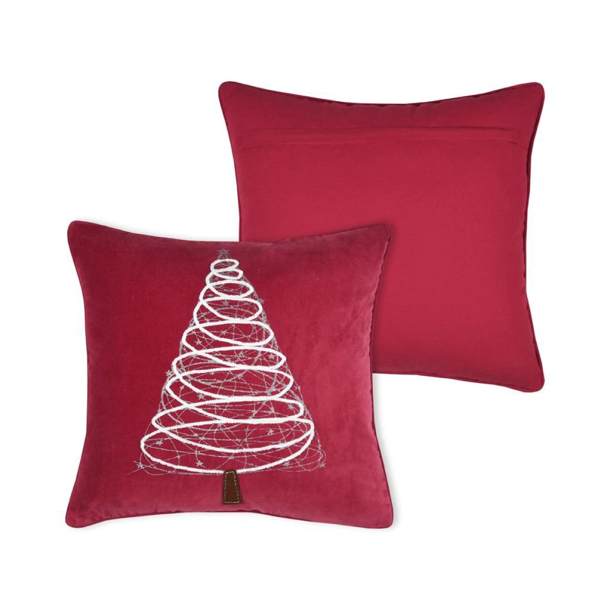 Cuscino Arredo Natalizio Decor Rosso Quadrato 45x45 Cm X089 2 Cuscino Arredo Natalizio Decor Rosso Quadrato 45x45 Cm X089 - immagine 2