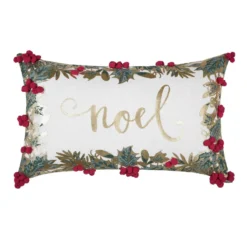 Cuscino Arredo Natalizio Oswald Ecrù Rettangolare 30x50 Cm X084