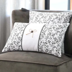 Cuscino Arredo Ombeline Grigio Rettangolare 30x50 Cm J406 -Articoli Per La Casa cuscino arredo ombeline grigio rettangolare 30x50 cm 4