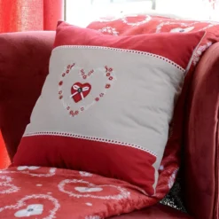 Cuscino Arredo Pauline Quadrato 40x40 Cm W074 -Articoli Per La Casa cuscino arredo pauline 40x40 cm rosso 4 1