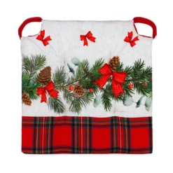 Cuscino Coprisedia Natalizio Chalet In Puro Cotone K851