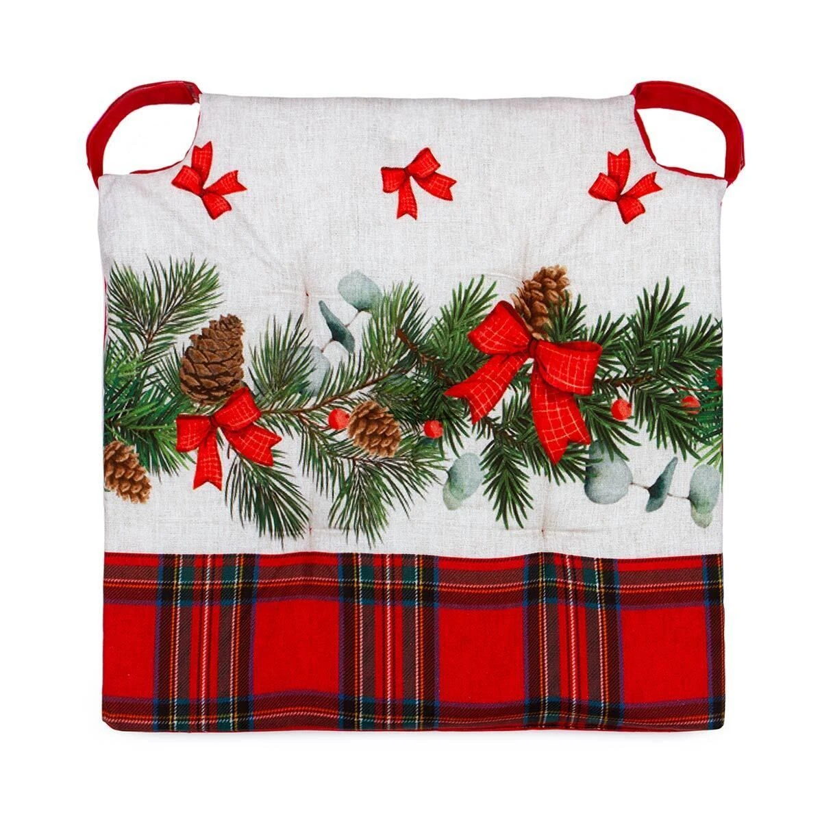 Cuscino Coprisedia Natalizio Chalet In Puro Cotone K851 1 Cuscino Coprisedia Natalizio Chalet In Puro Cotone K851