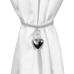 Fermatenda Crystal Con Cordino X061 6 Fermatenda Crystal Con Cordino X061 -Articoli Per La Casa fermatenda crystal in metallo grigio 1