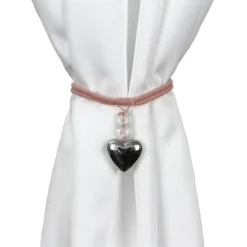 Fermatenda Crystal Con Cordino X061 7 Fermatenda Crystal Con Cordino X061 -Articoli Per La Casa fermatenda crystal in metallo rosa 1