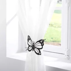 Fermatenda Farfalla In Metallo W649 -Articoli Per La Casa fermatenda in metallo farfalla nero 1