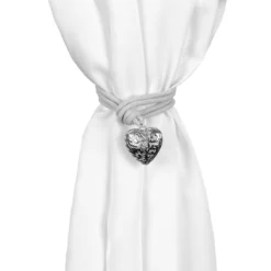 Fermatenda Iron Heart Con Cordino X060 -Articoli Per La Casa fermatenda iron heart in metallo grigio 1