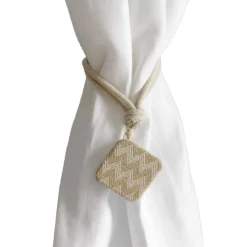 Fermatenda Cube Con Cordino S281 -Articoli Per La Casa fermatenda in corda articolo cube beige