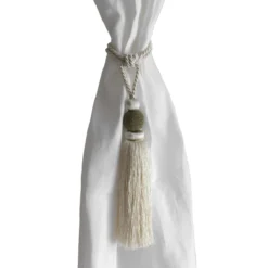 Embrasse Raccogli Tenda In Tessuto 64 Cm U127 10 Embrasse Raccogli Tenda In Tessuto 64 Cm U127 -Articoli Per La Casa fermatenda in tessuto panna