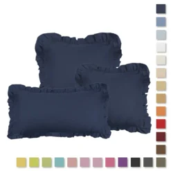 Fodera Cuscino Arredo Morbidissimi Con Rouches - Dimensioni Varie W302