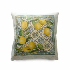 Fodera Cuscino Arredo Limoni In Gobelin 40x40 Cm U937