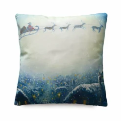 Fodera Copricuscino Natalizia Renne Con Stampa Digitale V301