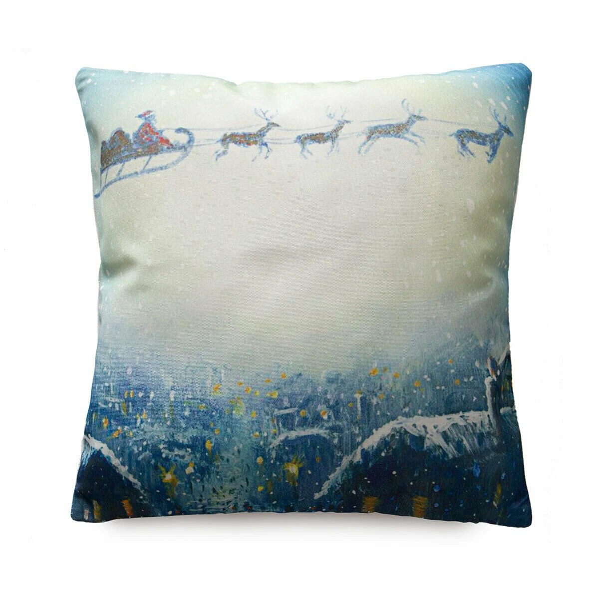 Fodera Copricuscino Natalizia Renne Con Stampa Digitale V301 1 Fodera Copricuscino Natalizia Renne Con Stampa Digitale V301