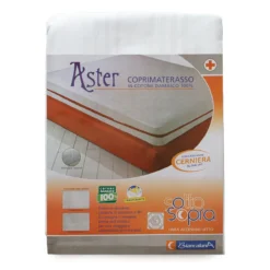 Fodera Coprimaterasso Aster Biancaluna Rigata C/cerniera - Dimensioni Varie S986 -Articoli Per La Casa fodera materasso aster fasciata biancaluna damasco