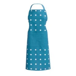 Grembiule Da Cucina Pop Pois In Puro Cotone V957 9 Grembiule Da Cucina Pop Pois In Puro Cotone V957 -Articoli Per La Casa grembiule da cucina pop pois in puro cotone blu petrolio 1