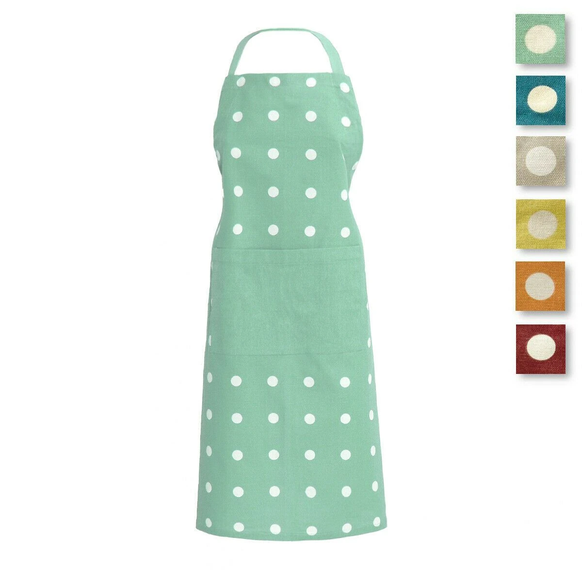 Grembiule Da Cucina Pop Pois In Puro Cotone V957 1 Grembiule Da Cucina Pop Pois In Puro Cotone V957