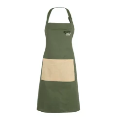 Grembiule Da Cucina Recette De Chef In Puro Cotone K764 -Articoli Per La Casa grembiule da cucina recette de chef in puro cotone kaki 3