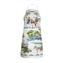 Grembiule Da Cucina Torna A Surriento In Puro Cotone Con Tasca V534